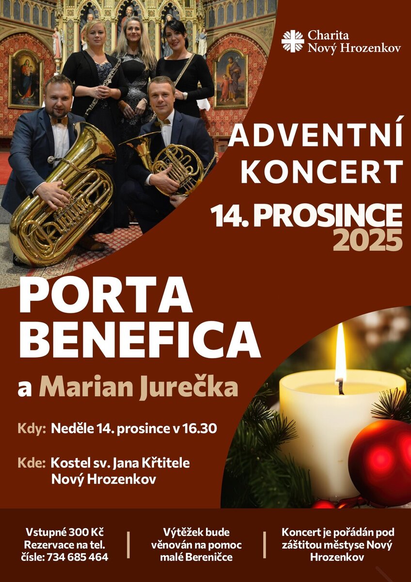 Plakát Adventní koncert 2025 Plakát Adventní koncert 2025